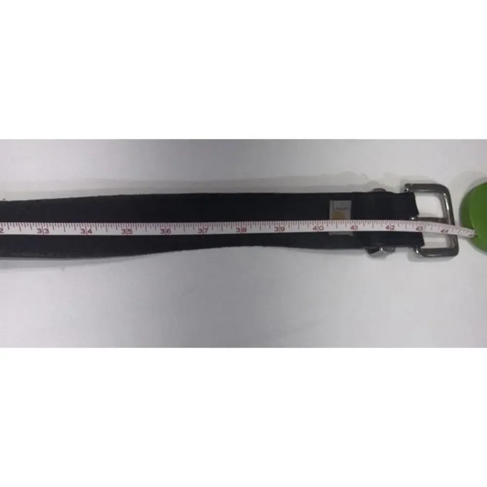 Carhartt Authentic Rancher Farmer Worn Equestrian Black Leather Workwear Belt 44